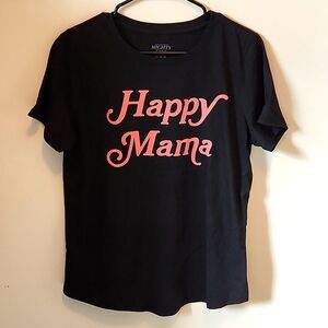Short sleeve "happy mama" tee